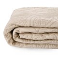 Cuvertura de pat Gota, Homla, 200x220 cm, poliester, bej