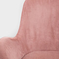 Fotoliu Lunaire, Homla, 86x76x87 cm, metal/catifea din poliester, roz