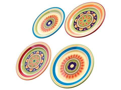 Set farfurii pentru desert 4 piese, Ironstone, Brandani, Ø22 cm, ceramica