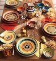 Set farfurii pentru desert 4 piese, Ironstone, Brandani, Ø22 cm, ceramica