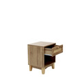 Noptiera Notto, Homla, 40x35x50 cm, MDF/ratan, natur