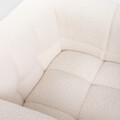 Fotoliu Biskoto, Homla, 80x68x65 cm, lemn/poliester Boucle, ecru