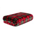 Patura Tartan, Homla, 150x200 cm, poliester, rosu/verde