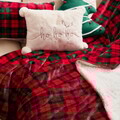 Patura Tartan, Homla, 150x200 cm, poliester, rosu/verde