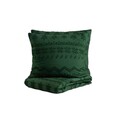 Lenjerie de pat King Size, Mariah, Homla, 3 piese, 200x220 cm, microfibra din poliester, verde