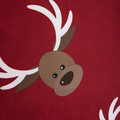 Lenjerie de pat pentru o persoana Reindeer, Homla, 2 piese, 140x200 cm, microfibra din poliester, rosu