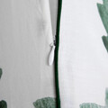 Lenjerie de pat pentru o persoana Pinno, Homla, 2 piese, 140x200 cm, bumbac, alb/verde