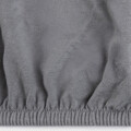 Cearceaf de pat cu elastic Pelly, Homla, 160x200 cm, bumbac, gri
