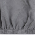 Cearceaf de pat cu elastic Pelly, Homla, 140x200 cm, bumbac, gri