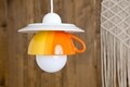 Pendul Afternoon tea, Deco Republic, E27, 1x60W, ceramica, galben/portocaliu