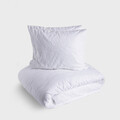 Lenjerie de pat King Size, Lyra, Homla, 3 piese, 200x220 cm, bumbac, negru