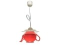 Pendul Happy tea pot, Deco Republic, E27, 1x60W, ceramica, rosu