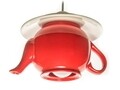 Pendul Happy tea pot, Deco Republic, E27, 1x60W, ceramica, rosu