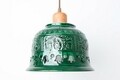 Pendul Radacini-Laleaua, Deco Republic, E27, 1x60W, ceramica, verde