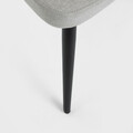 Scaun Helic, Homla, 48.5x54.5x76.5 cm, poliester/lemn, negru/gri