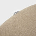 Scaun Helic, Homla, 48.5x54.5x76.5 cm, poliester/lemn, natur/bej