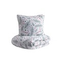 Lenjerie de pat King Size, Wondy, Homla, 3 piese, 200x220 cm, bumbac, multicolor