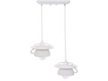 Lustra Afternoon tea, Deco Republic, E27, 2x60W, ceramica, alb