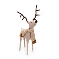 Decoratiune ren Millie, Homla, 36 cm, poliester, bej