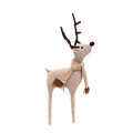 Decoratiune ren Millie, Homla, 36 cm, poliester, bej