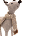 Decoratiune ren Millie, Homla, 36 cm, poliester, bej