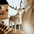 Decoratiune ren Millie, Homla, 36 cm, poliester, bej