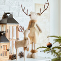 Decoratiune ren Millie, Homla, 36 cm, poliester, bej