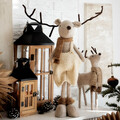 Decoratiune baiat Millie, Homla, 17x62 cm, poliester, bej
