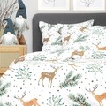 Lenjerie de pat King Size, Landskab, Homla, 3 piese, 200x220 cm, microfibra din poliester, multicolor