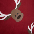 Lenjerie de pat King Size, Reindeer, Homla, 3 piese, 200x220 cm, microfibra din poliester, rosu