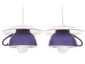 Lustra Afternoon tea, Deco Republic, E27, 2x60W, ceramica, indigo