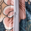Lenjerie de pat King Size, Meeri, Homla, 3 piese, 200x220 cm, bumbac satinat, multicolor