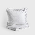 Lenjerie de pat King Size, Esperin, Homla, 3 piese, 200x220 cm, bumbac satinat, alb/negru