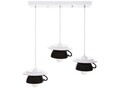Lustra Afternoon tea, Deco Republic, E27, 3x60W, ceramica, negru