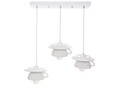 Lustra Afternoon tea, Deco Republic, E27, 3x60W, ceramica, alb