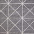Lenjerie de pat King Size, Felix Grey, Homla, 3 piese, 200x220 cm, bumbac, gri/alb
