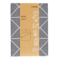 Lenjerie de pat King Size, Felix Grey, Homla, 3 piese, 200x220 cm, bumbac, gri/alb