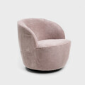 Fotoliu Svingen Faso, Homla, 65.5x77x69 cm, MDF/catifea din poliester, roz