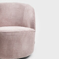 Fotoliu Svingen Faso, Homla, 65.5x77x69 cm, MDF/catifea din poliester, roz