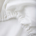 Cearceaf de pat cu elastic Danielle, Homla, 140x200 cm, bumbac satinat, alb