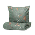 Lenjerie de pat King Size, Foret, Homla, 3 piese, 200x220 cm, microfibra din poliester, verde