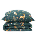 Lenjerie de pat King Size, Padu, Homla, 3 piese, 200x220 cm, bumbac, verde