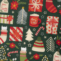 Lenjerie de pat dubla Sente, Homla, 3 piese, 160x200 cm, bumbac, multicolor