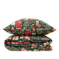 Lenjerie de pat King Size, Sente, Homla, 3 piese, 200x220 cm, bumbac, multicolor