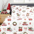 Lenjerie de pat King Size, Arco, Homla, 3 piese, 200x220 cm, bumbac, multicolor