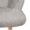 Fotoliu Moss Pop, Homla, 70x55x95 cm, lemn/textil, gri deschis