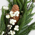 Ghirlanda decorativa Larch, Homla, 160 cm, plastic, verde/alb