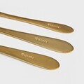 Set tacamuri pentru 4 persoane, 18 piese, Abele, Homla, inox, auriu