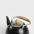 Ceainic Trino, Homla, 22x26 cm, 3 L, inox/plastic, negru/natur
