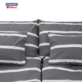 Lenjerie de pat dubla Pax, Heinner Home, 4 piese, 200x220 cm, 100% bumbac, gri